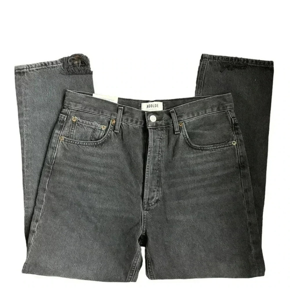 AGOLDE Riley High Rise Straight Crop in Edit Button Fly Women’s 29 - Picture 7 of 16